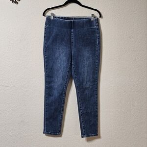 Soft Surroundings Jeans Womens Petites S Pull On Medium Wash Blue Denim Pockets